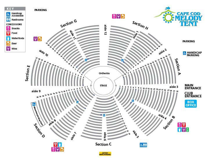 Seating Chart Melody Tent